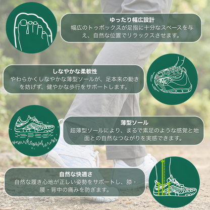 KUMORA Pro – 一日中快適＆痛みゼロのベアフットシューズ