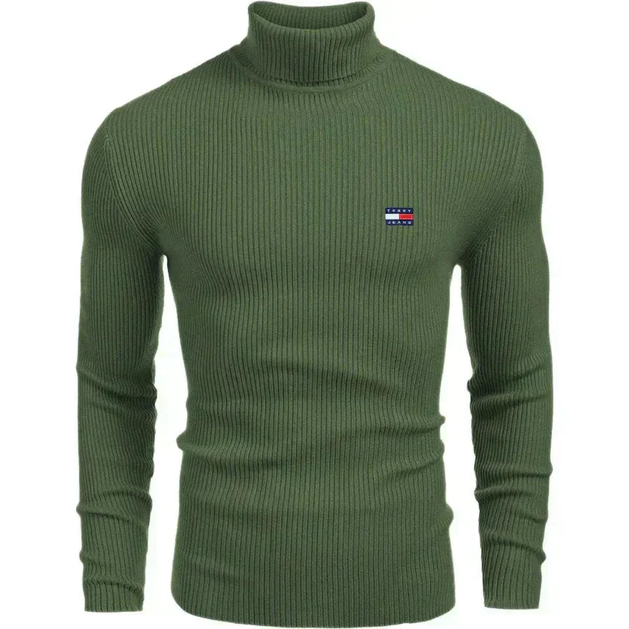 TH Turtleneck Classic Knit Sweater